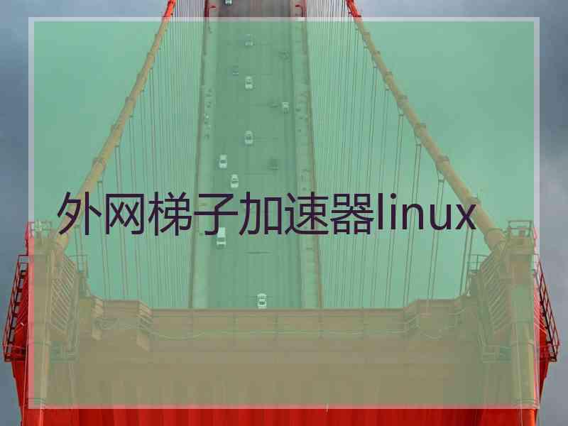 外网梯子加速器linux