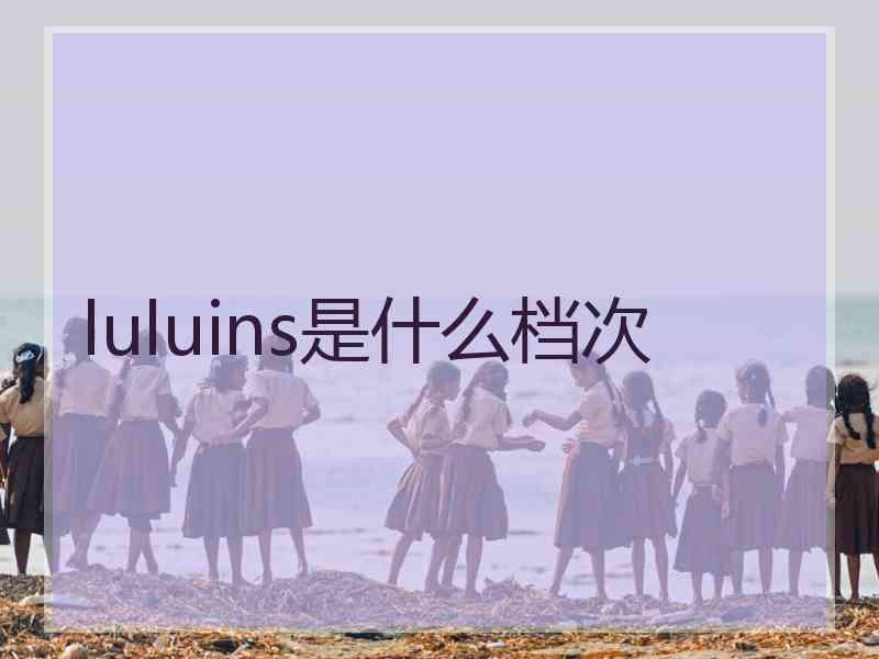 luluins是什么档次