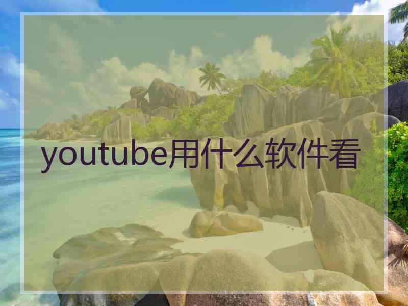 youtube用什么软件看