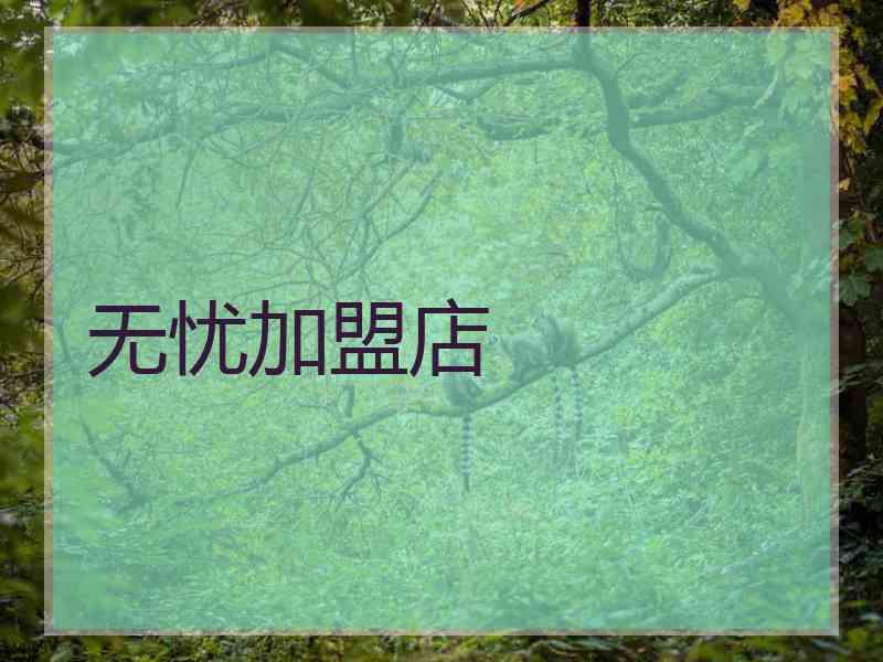 无忧加盟店