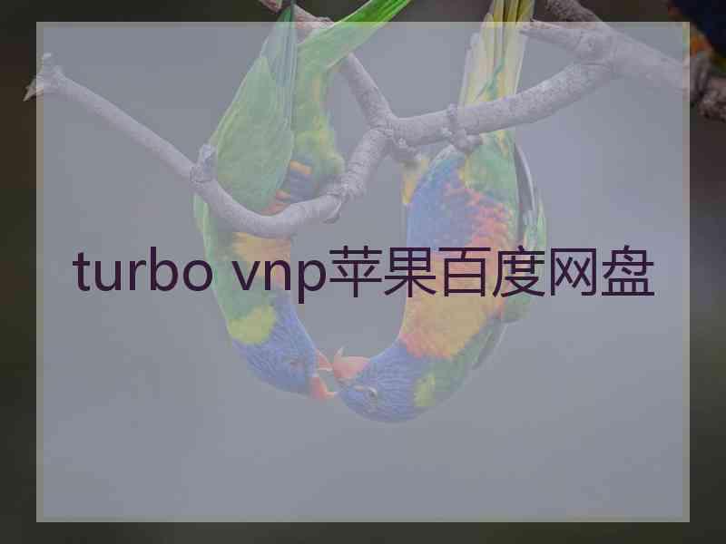 turbo vnp苹果百度网盘