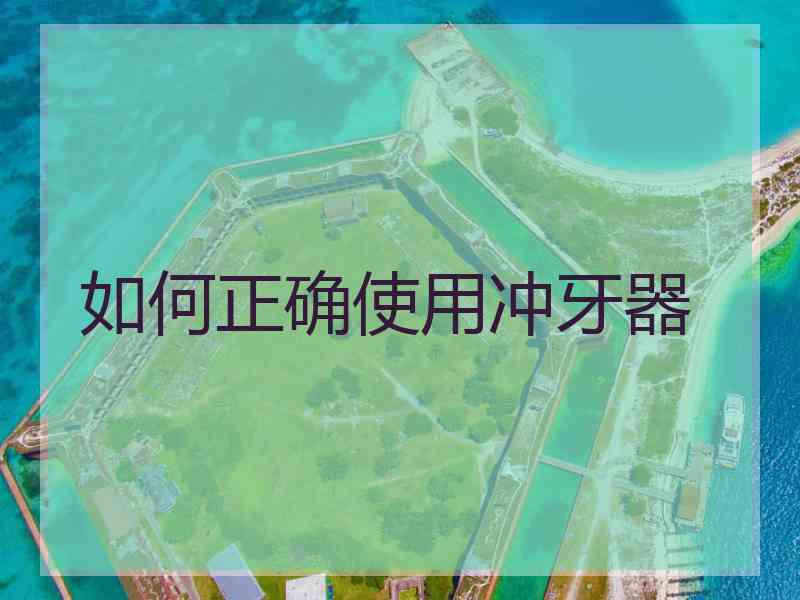 如何正确使用冲牙器