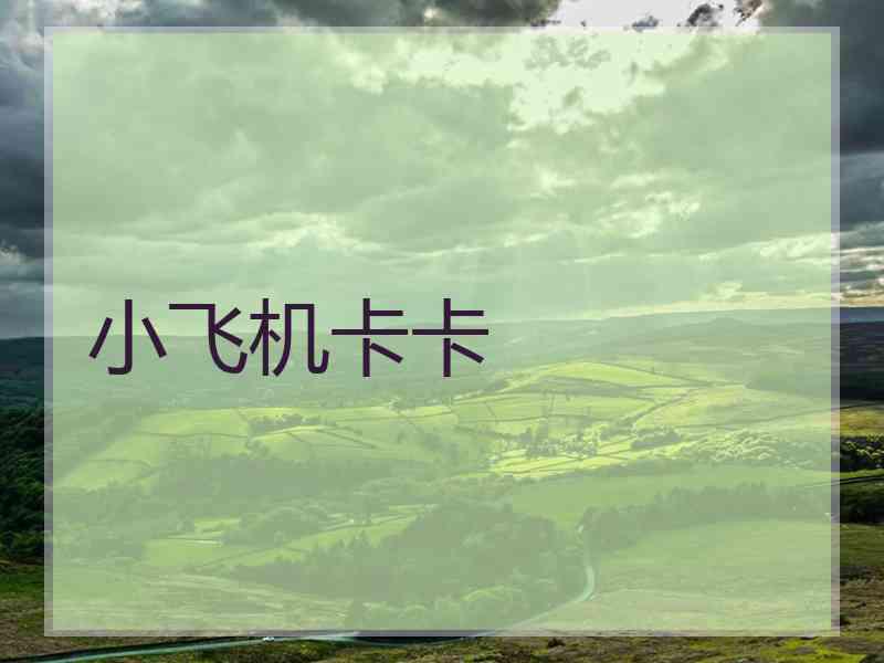 小飞机卡卡