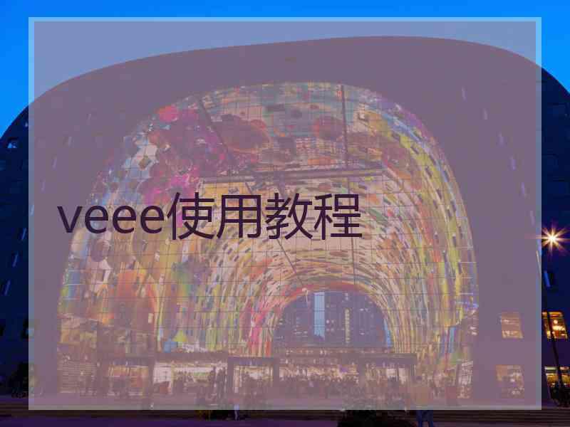 veee使用教程