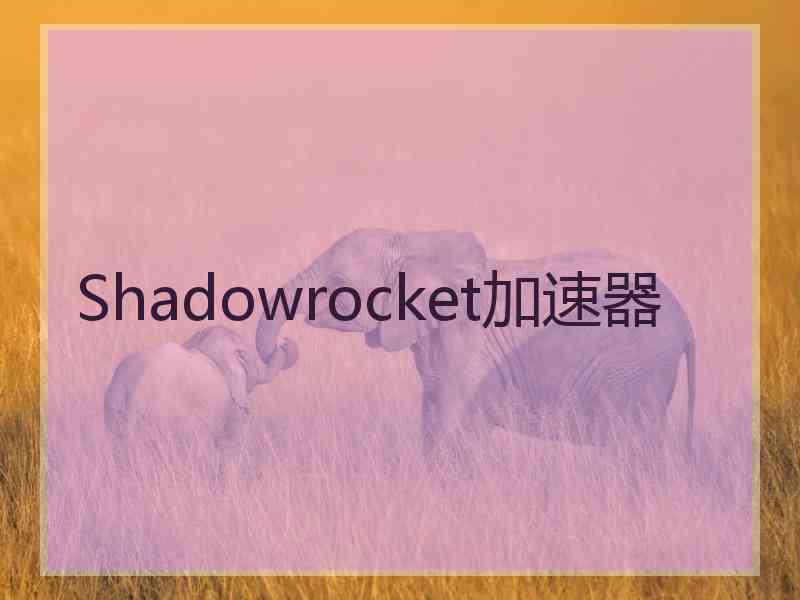 Shadowrocket加速器