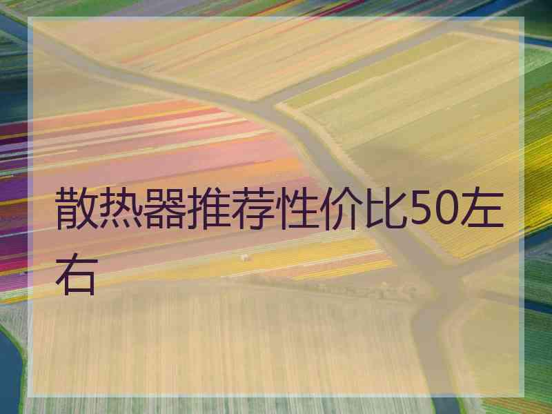 散热器推荐性价比50左右