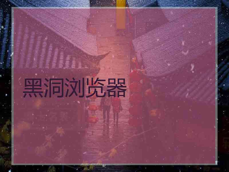 黑洞浏览器