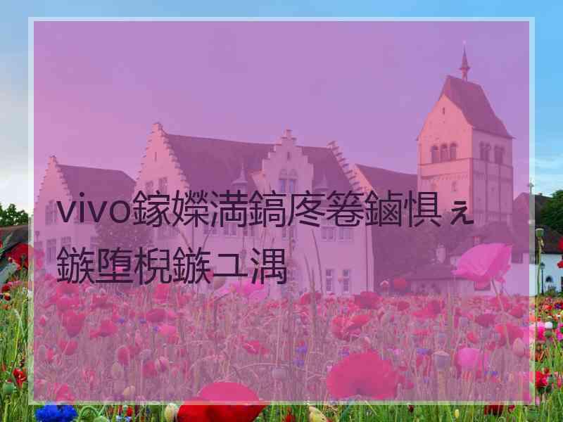 vivo鎵嬫満鎬庝箞鏀惧ぇ鏃堕棿鏃ユ湡