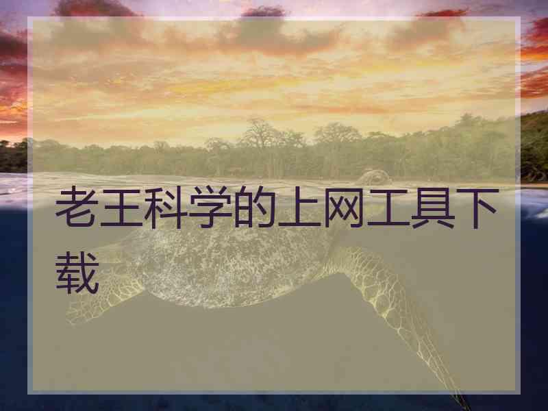 老王科学的上网工具下载