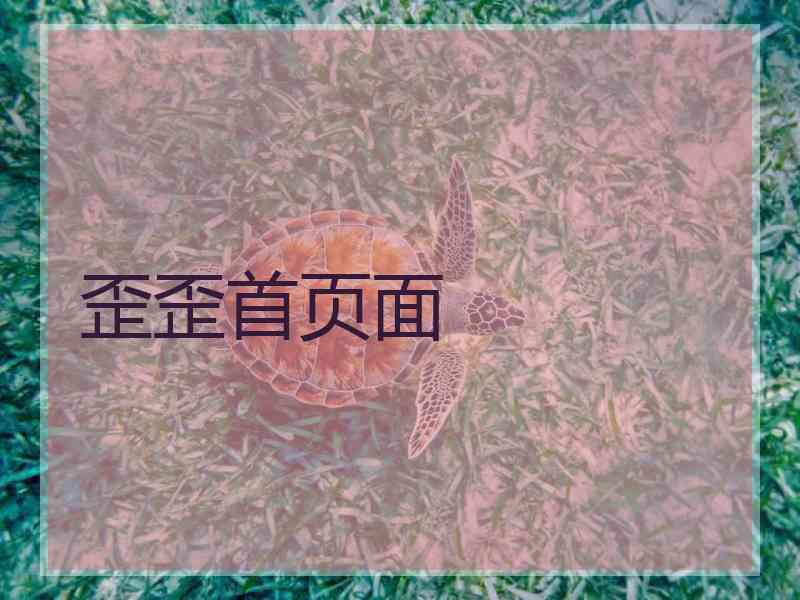 歪歪首页面