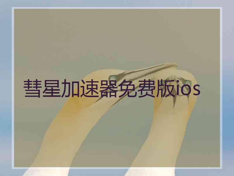 彗星加速器免费版ios