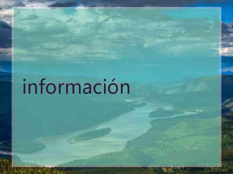 información