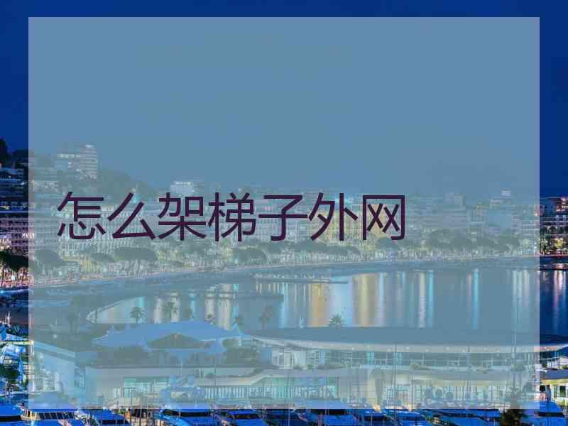 怎么架梯子外网