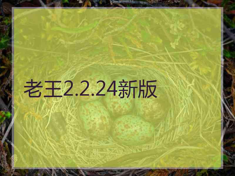 老王2.2.24新版
