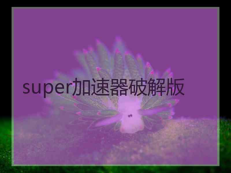 super加速器破解版