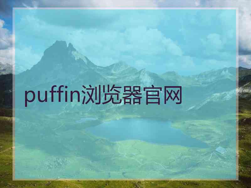 puffin浏览器官网