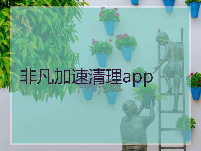 非凡加速清理app