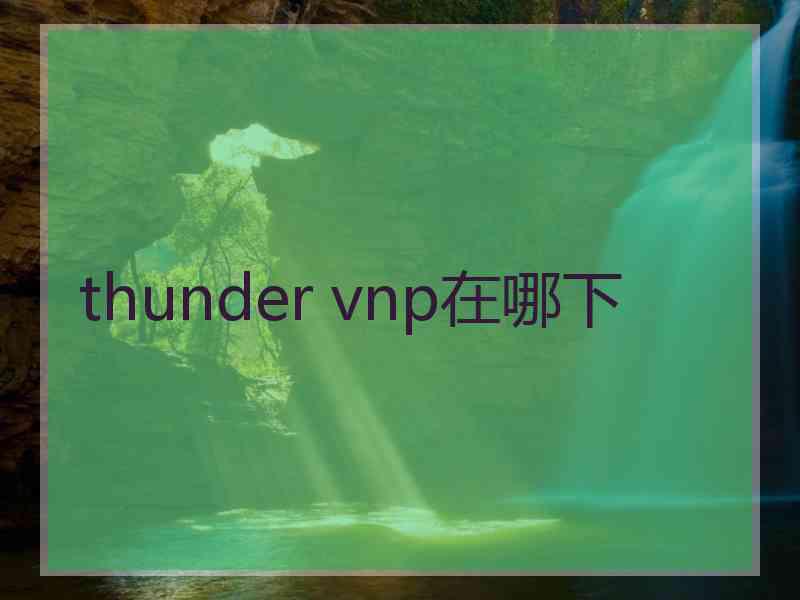 thunder vnp在哪下