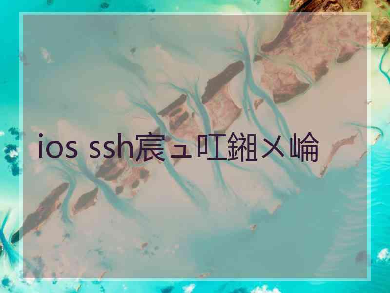 ios ssh宸ュ叿鎺ㄨ崘