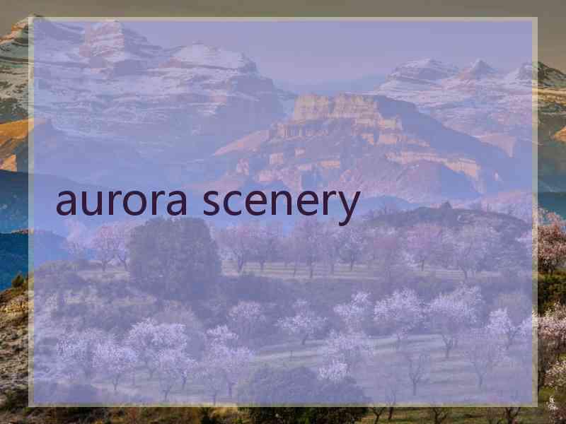 aurora scenery