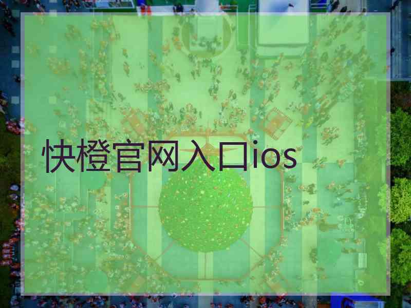 快橙官网入口ios