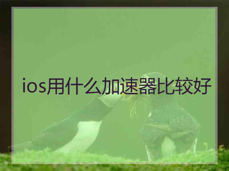 ios用什么加速器比较好