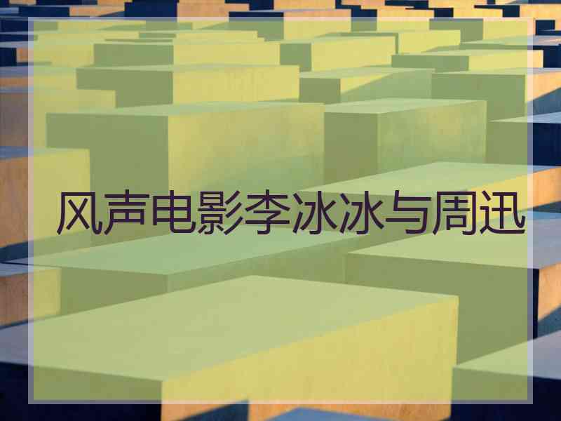 风声电影李冰冰与周迅
