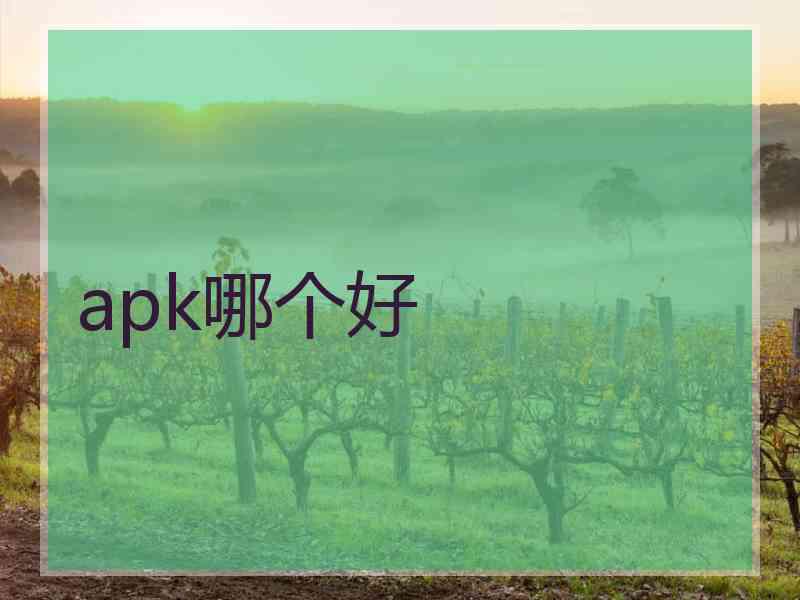 apk哪个好