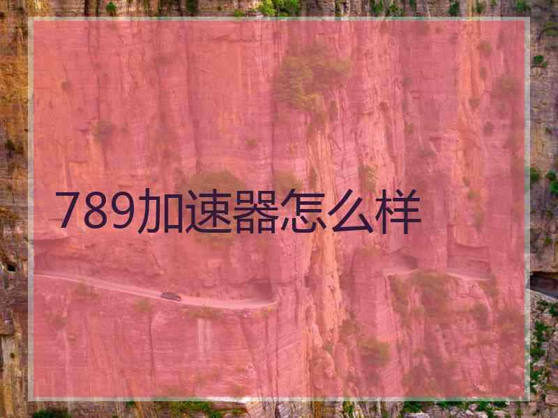 789加速器怎么样